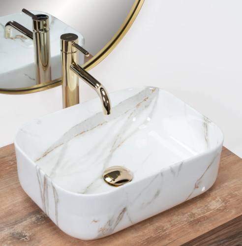 Умивальник (раковина) REA DEMI MINI AIAX SHINY накладний