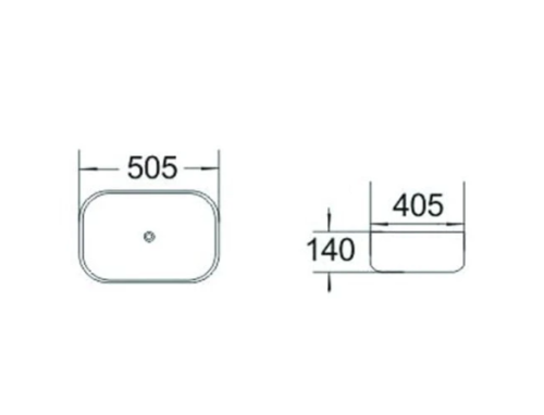 Умывальник (раковина) MEXEN ROSA BLACK MATT