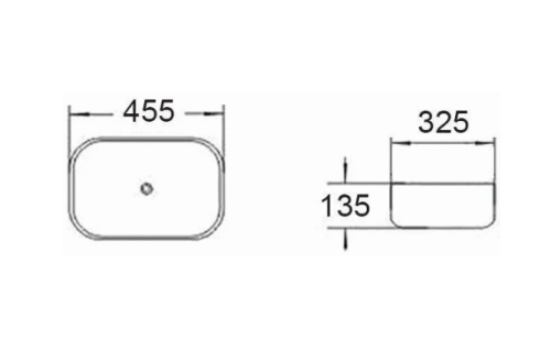 Умивальник (раковина) MEXEN RITA WHITE/GOLD