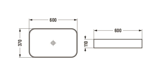 Умивальник (раковина) MEXEN VENA LIGHT GREY MATT
