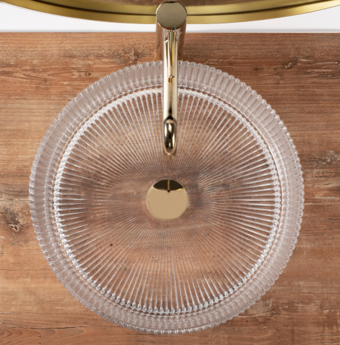 Умывальник (раковина) REA INGRID TRANSPARENT 40 накладной