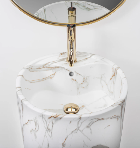 Умывальник (раковина) REA ANYA LAVA MATT напольный