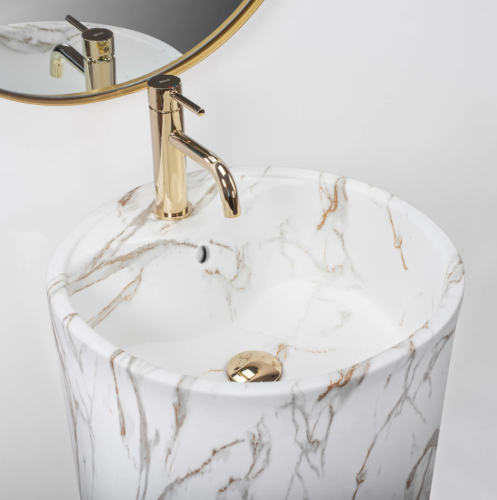 Умывальник (раковина) REA ANYA LAVA MATT напольный