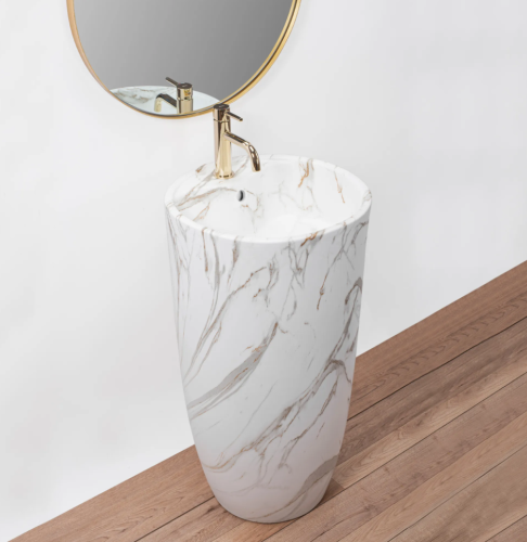 Умывальник (раковина) REA ANYA LAVA MATT напольный