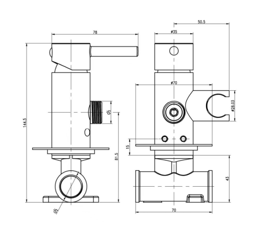 Набор гигиенического душа KOHLMAN AXEL CHROM