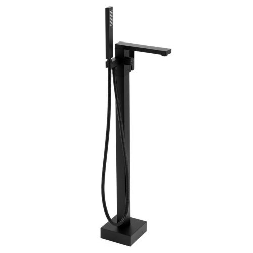 Смеситель для ванны Yoka GAPPO 98 BLACK MATT черный напольный