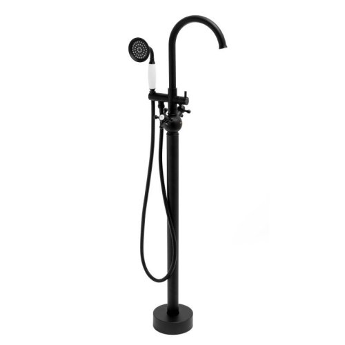 Змішувач для ванни Yoka VIENNA BLACK чорний підлоговий