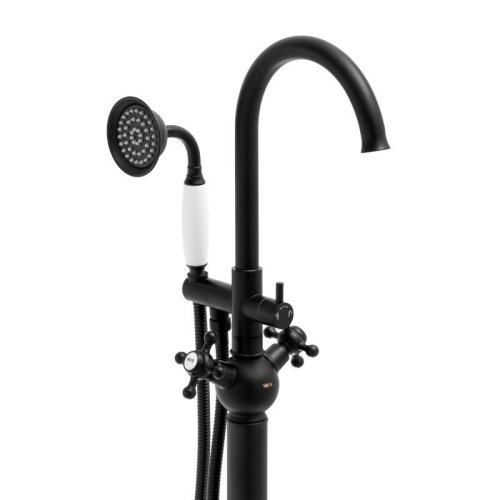 Змішувач для ванни Yoka VIENNA BLACK чорний підлоговий