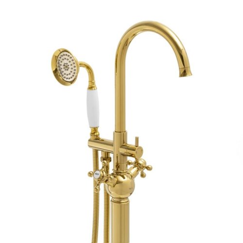 Змішувач для ванни Yoka VIENNA GOLD золотий підлоговий