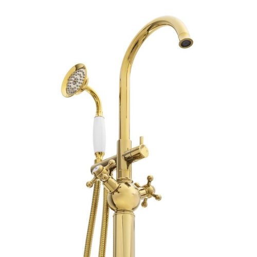 Змішувач для ванни Yoka VIENNA GOLD золотий підлоговий