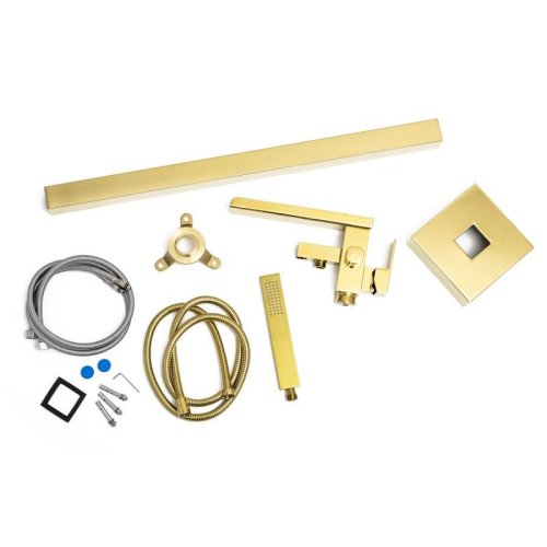 Смеситель для ванны Yoka ROMA GOLD золотой напольный