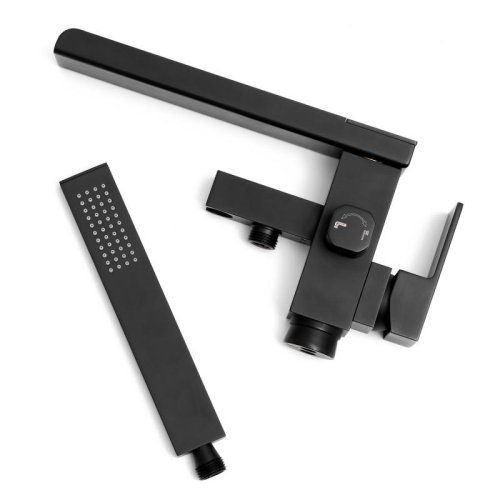 Смеситель для ванны Yoka ROMA BLACK MATT черный напольный