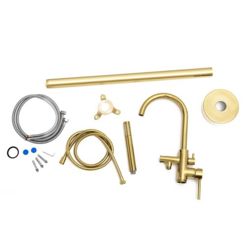 Змішувач для ванни Yoka MONTE GOLD золотий підлоговий