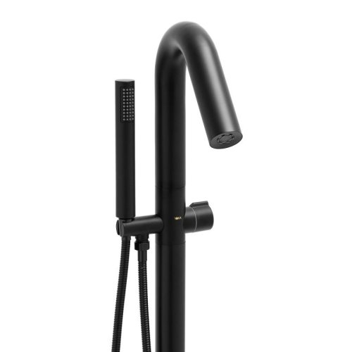 Смеситель для ванны Yoka CABBA BLACK черный напольный