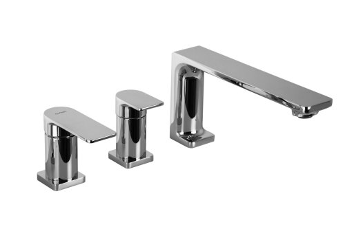 Смеситель для ванны Corsan TRINO CHROME хром на борт ванны