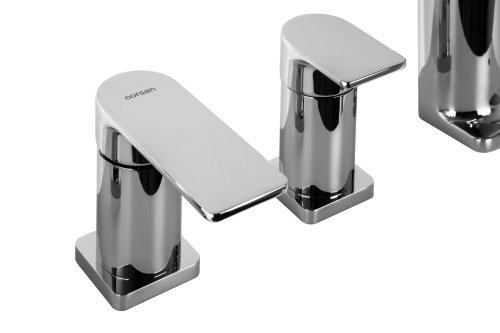 Смеситель для ванны Corsan TRINO CHROME хром на борт ванны