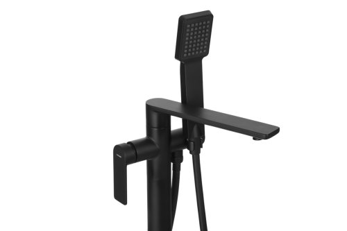 Смеситель для ванны Corsan TRINO BLACK MATT черный напольный