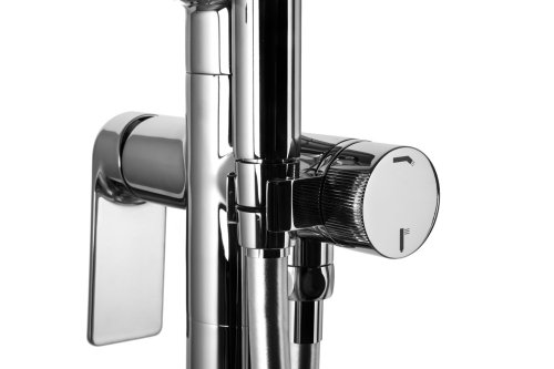 Смеситель для ванны Corsan TRINO CHROME хром напольный