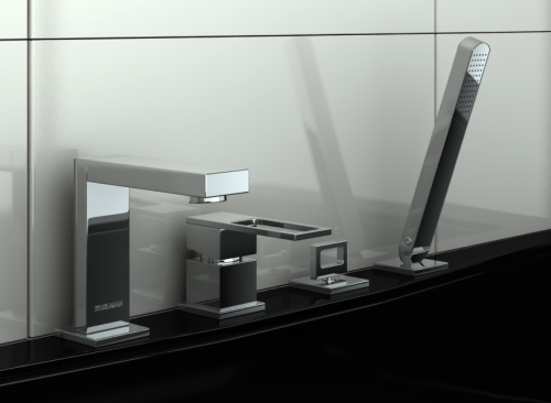 Смеситель для ванны KOHLMAN NEXEN CHROME на борт ванны