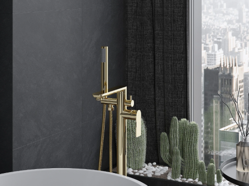 Змішувач для ванни MEXEN LEDA GOLD підлоговий