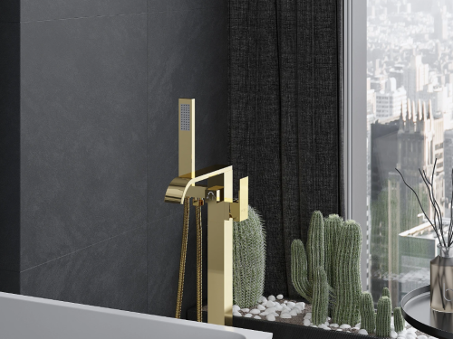 Змішувач для ванни MEXEN LAVA GOLD для підлоги