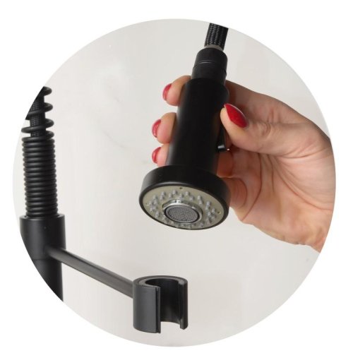 Змішувач для кухні Yoka ADERA BLACK чорний