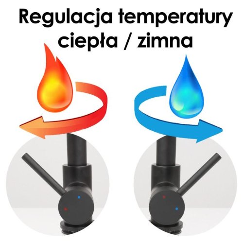 Змішувач для кухні Yoka ADERA BLACK чорний