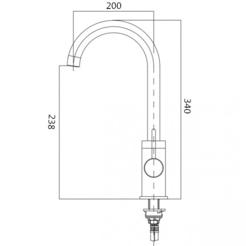 Змішувач для кухні Yoka ANTONIA BLACK чорний