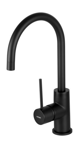Смеситель для кухни Corsan LUGO BLACK MATT черный з подвижным носиком