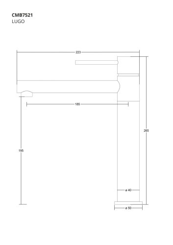 Смеситель для кухни Corsan LUGO BLACK MATT черный з подвижным носиком