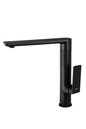Смеситель для кухни Corsan TRINO BLACK MATT черный з подвижным носиком