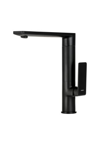 Смеситель для кухни Corsan TRINO BLACK MATT черный з подвижным носиком