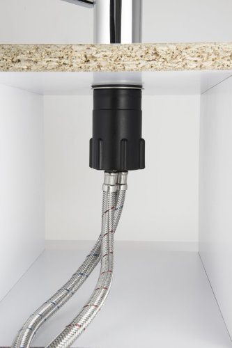 Смеситель для кухни Corsan TRINO BLACK MATT черный з подвижным носиком