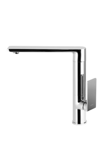 Змішувач для кухні Corsan TRINO CHROME хром з рухомим носиком