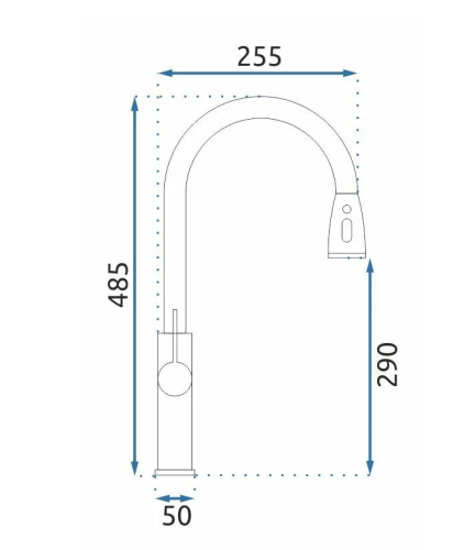 Смеситель для кухни REA NEST NIKIEL BRUSHED