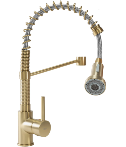 Смеситель для кухни REA SPRING LUNGO BRUSHED GOLD
