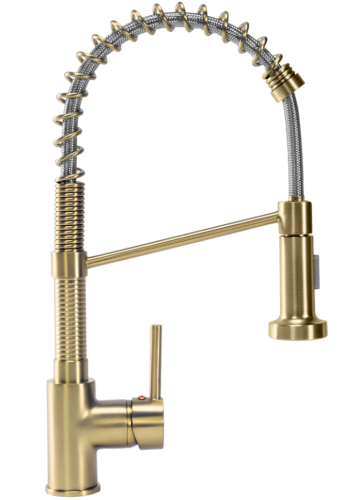 Смеситель для кухни REA SPRING LUNGO BRUSHED GOLD