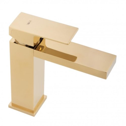 Змішувач для раковини (умивальника) Yoka GAPPO 24 GOLD золотий низький