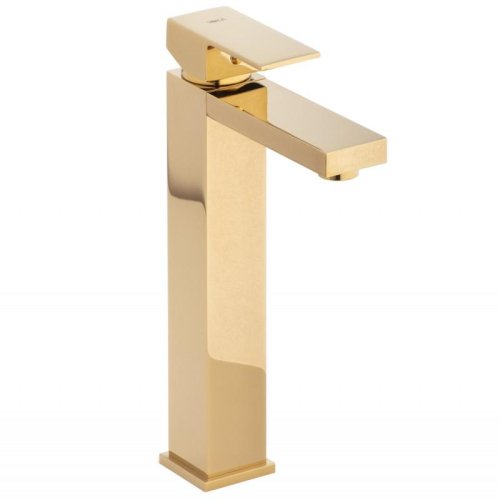 Змішувач для раковини (умивальника) Yoka GAPPO 36 GOLD золотий високий