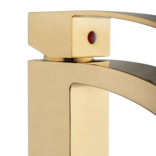 Змішувач для раковини (умивальника) Yoka SPEKTA 36 GOLD золотий високий