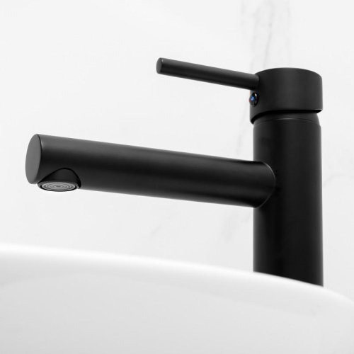 Смеситель для раковины (умывальника) Yoka HOST 36 BLACK черний высокий