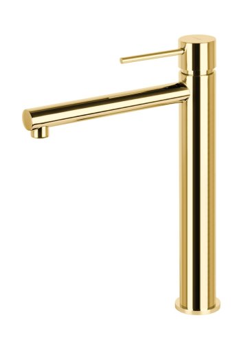 Змішувач для раковини (умивальника) Corsan LUGO GOLD золотий високий