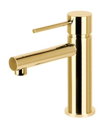 Смеситель для раковины (умывальника) Corsan LUGO GOLD золотой низкий