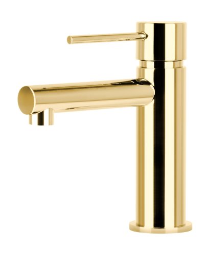 Смеситель для раковины (умывальника) Corsan LUGO GOLD золотой низкий