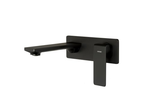 Смеситель для раковины (умывальника) скрытого монтажа Corsan TRINO BLACK MATT