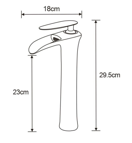 Змішувач для раковини MEXEN LYRA WHITE GOLD високий