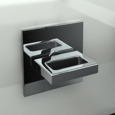 Змішувач для раковини (умивальника) KOHLMAN NEXEN CHROME + BOX прихованого монтажу