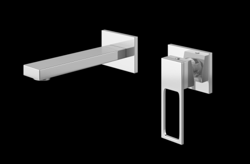 Змішувач для раковини (умивальника) KOHLMAN NEXEN CHROME + BOX прихованого монтажу