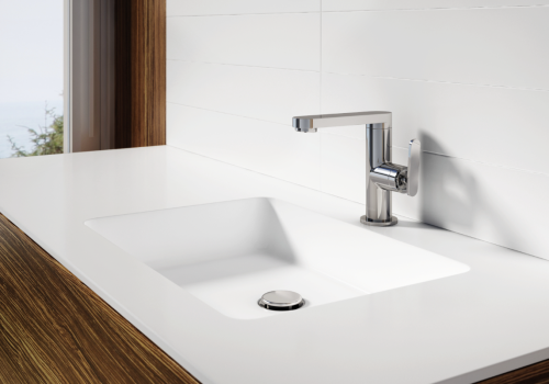 Змішувач для раковини (умивальника) KOHLMAN BOXINE CHROME низький