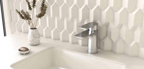 Смеситель для раковины (умывальника) KOHLMAN PROXIMA CHROME низкий